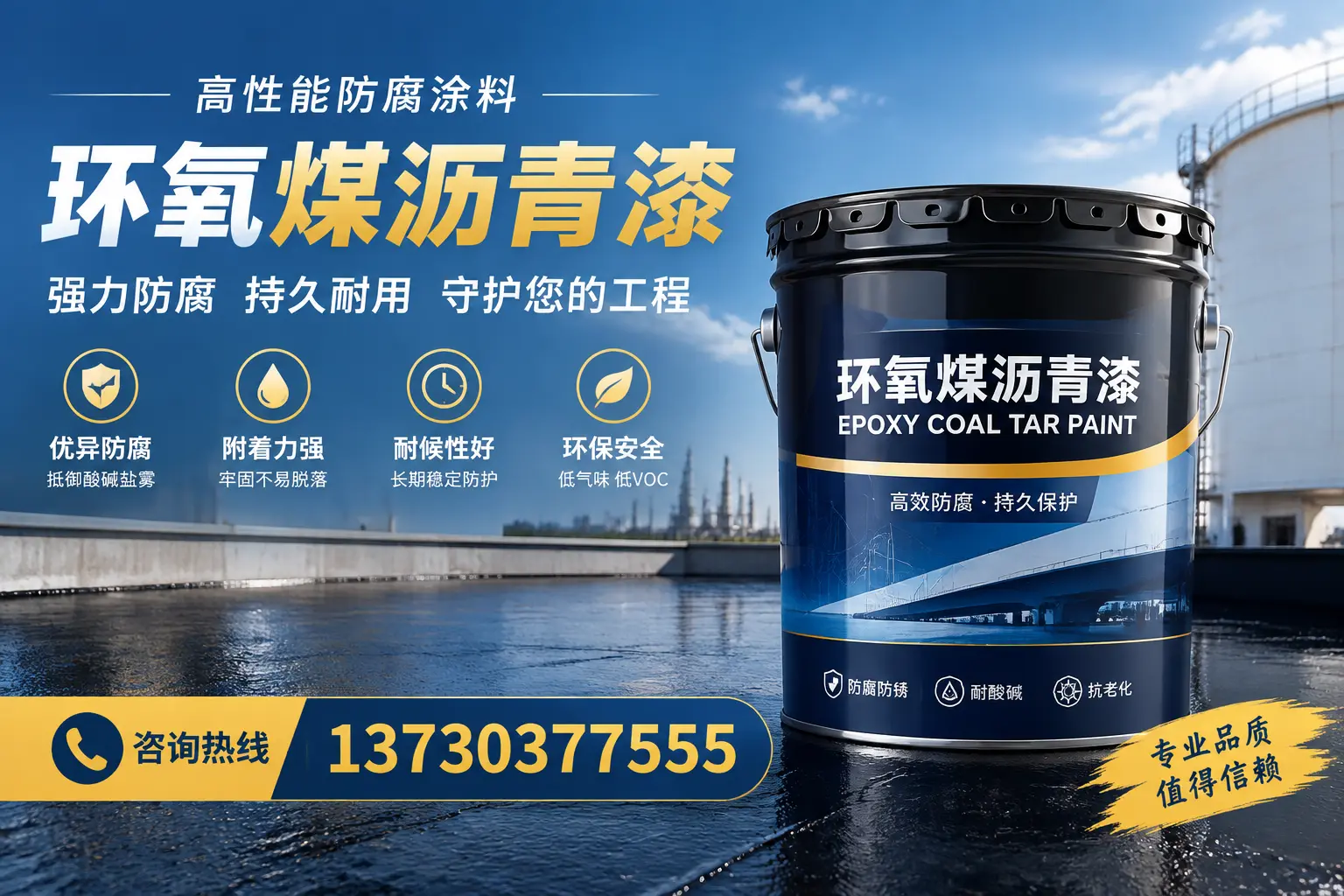 环氧煤沥青漆的耐久性分析，适合文山的使用场景